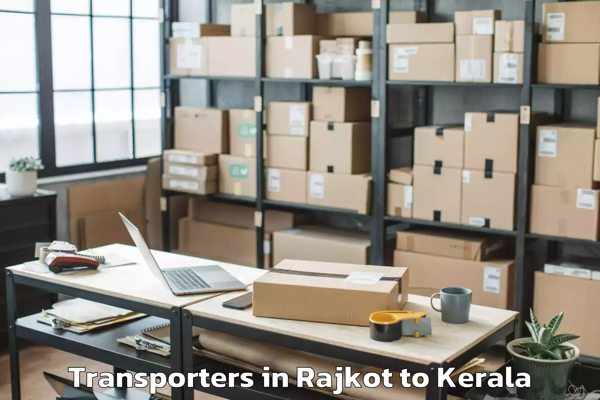 Get Rajkot to Piravam Transporters